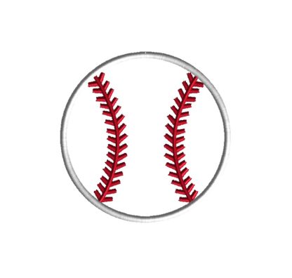 Baseball Applique Design