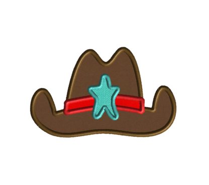 Cowboy Hat Applique Design
