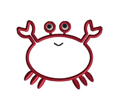 crab applique design