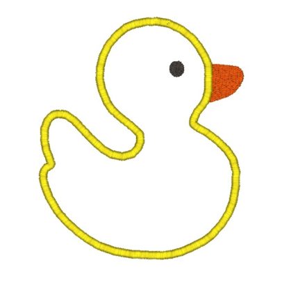 Rubber Duck Applique Design