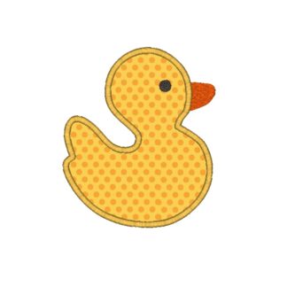 Rubber Duck Applique Design