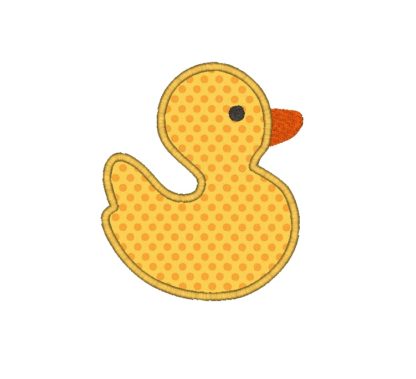 Rubber Duck Applique Design