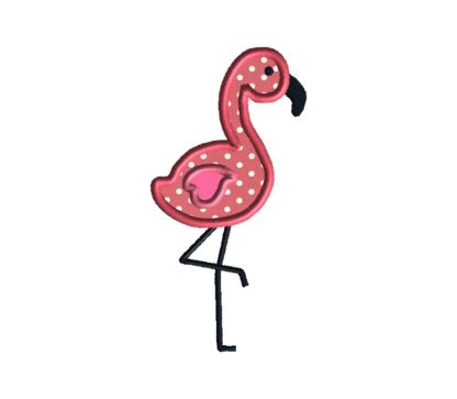 Flamingo Applique Design