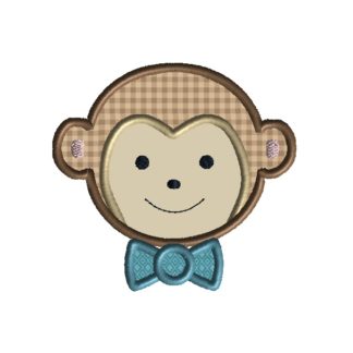 Monkey Boy Applique Design
