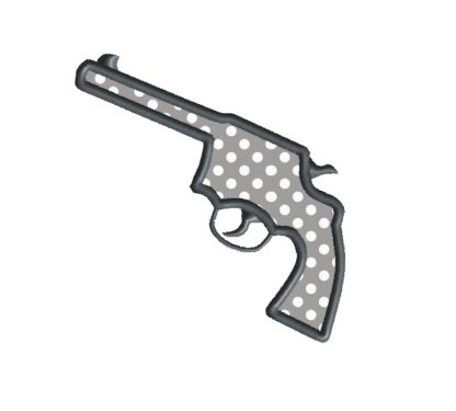 Pistol Applique Design