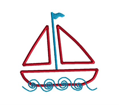 Sailboat Applique Design