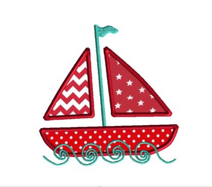 Sailboat Applique Design