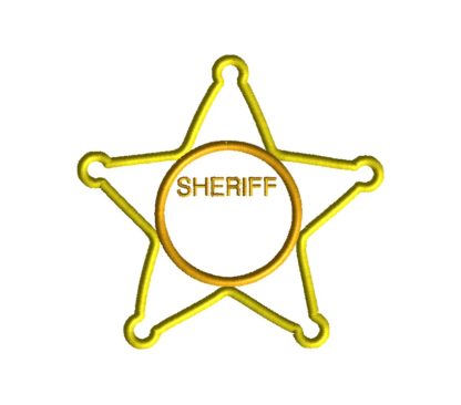 Sheriff Badge Applique