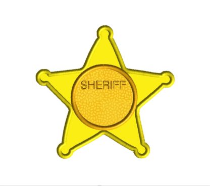 Sheriff Badge Applique