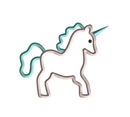 Unicorn Applique Design
