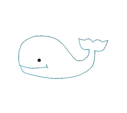 Whale Stitch Embroidery