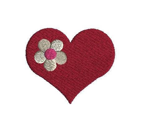 Mini Heart Embroidery Design 2