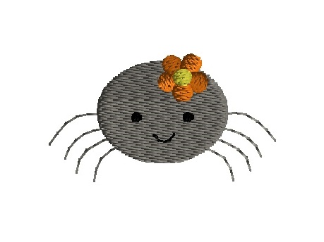 mini spider with flower