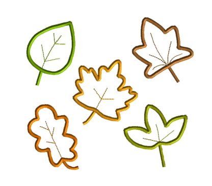 Fall Leaves Applique Design