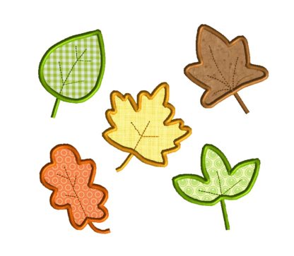 Fall Leaves Applique Design