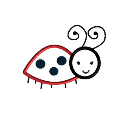 Little Ladybug Applique Design
