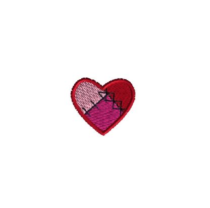 Mini Patchwork Heart Embroidery Design