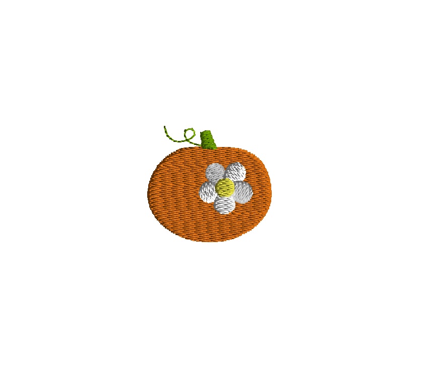 Mini Pumpkin Embroidery Design Mini Pumpkin Embroidery Design