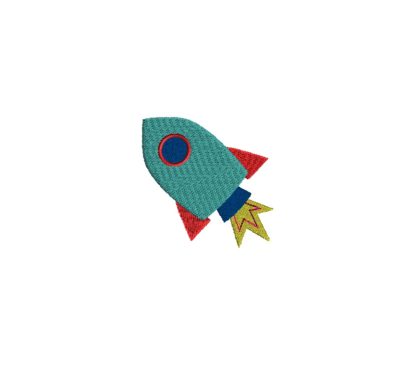 Mini Rocket Embroidery Design