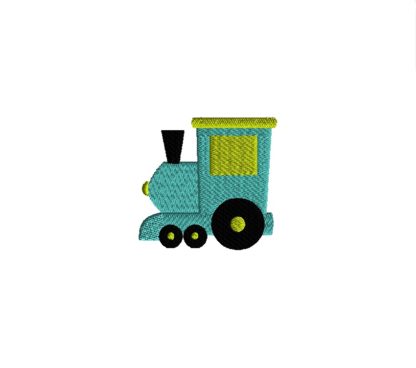 Mini Train Embroidery Design