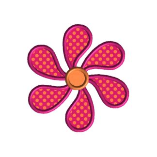 Paisley Flower Applique Design