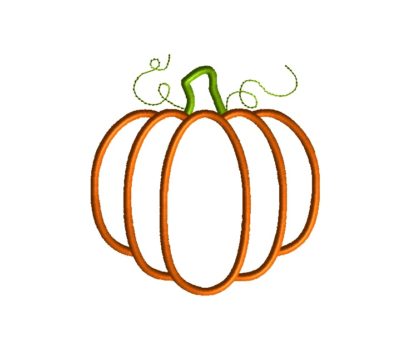 Pumpkin Applique Design