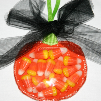 Pumpkin Party Favor In The Hoop Embroidery Design