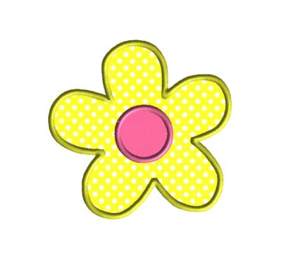 Simple Flower Applique Design