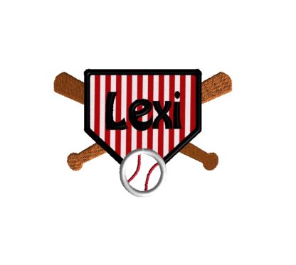 Baseball Frame Embroidery Design