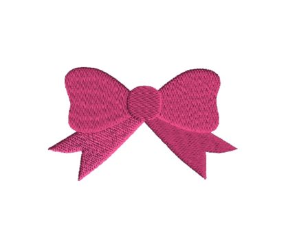 Bow Filled Stitch Embroidery Design