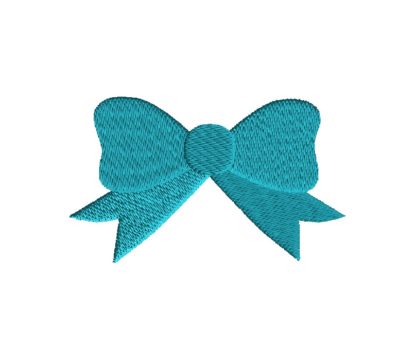 Bow Filled Stitch Embroidery Design