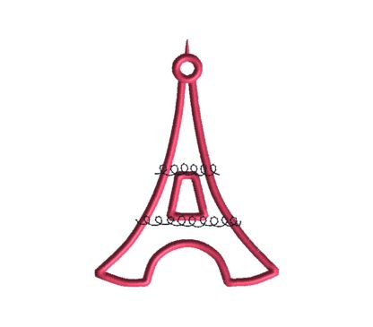 Eiffel Tower Applique Design