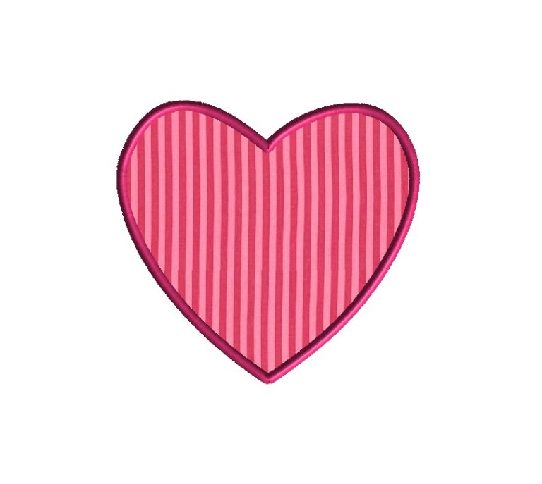 Heart Frame Applique Design