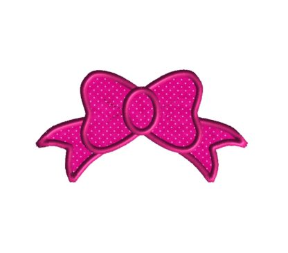 Princess Bow Applique Design