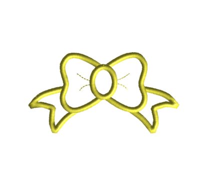 Princess Bow Applique Design