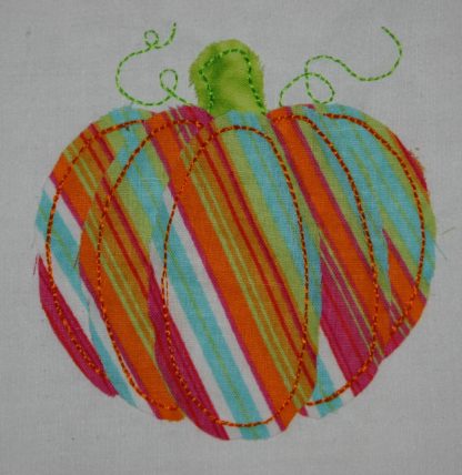 Raggy Pumpkin Applique Design