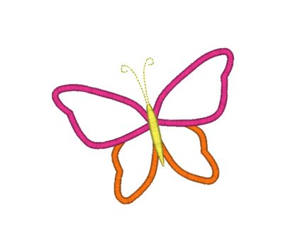 Whimsy Butterfly Applique Design