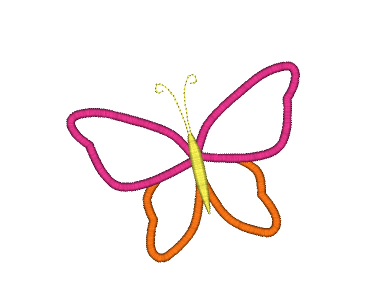 Whimsy Butterfly Applique Design Whimsy Butterfly Applique Design