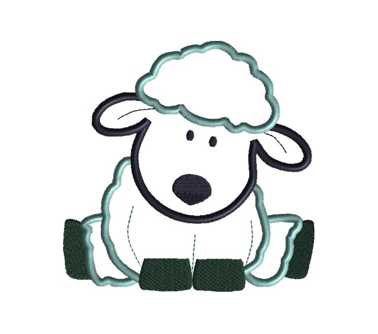 Sheep Applique Design