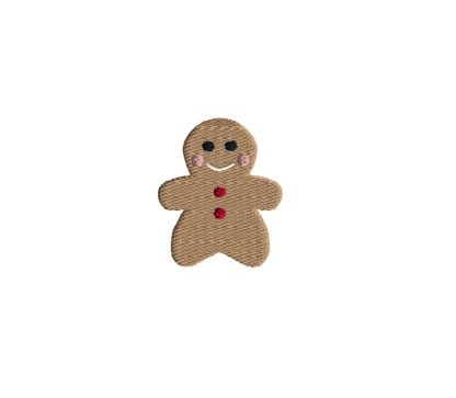 Mini Baby Gingerbread Embroidery Design