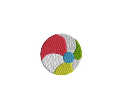 Mini Beach Ball Embroidery Design