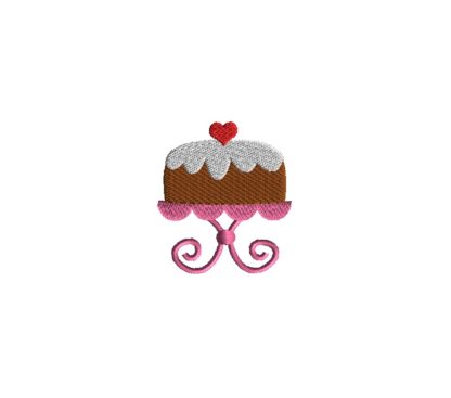 Mini Cake Embroidery Design