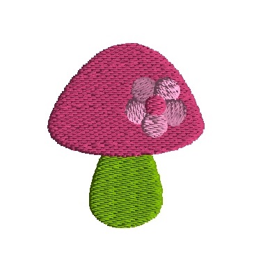 Mini Mushroom 4 Embroidery Designs Toadstool Embroidery Mushroom Instant Download