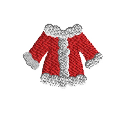 mini santa coat