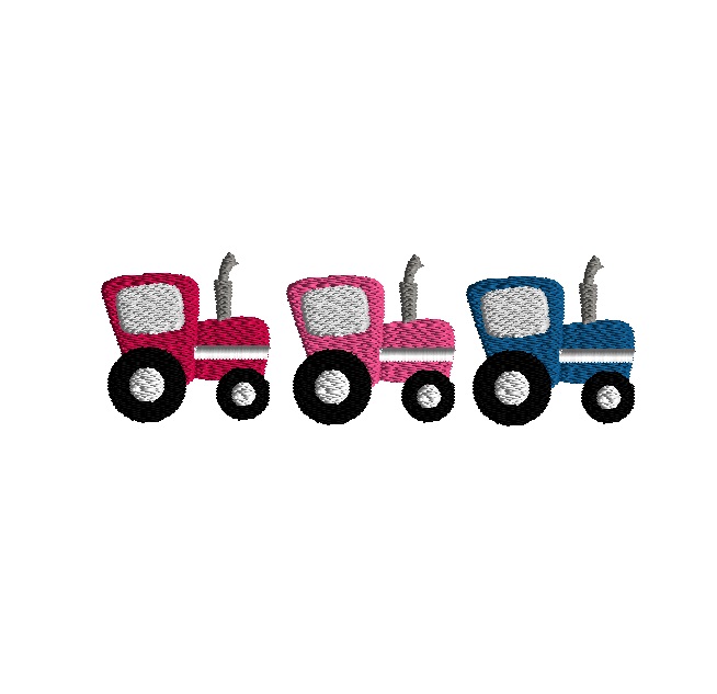 Tractor Iron-On Embroidered Patch - Farm Vehicle Applique For DIY Crafts