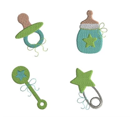 Mini Baby Boy Embroidery Set