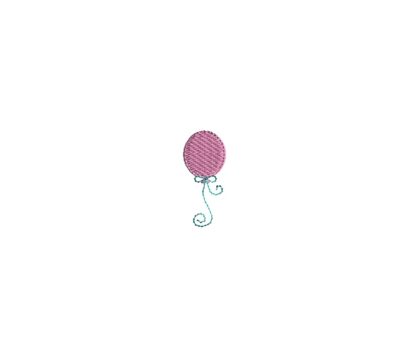 Mini Birthday Balloon Embroidery design