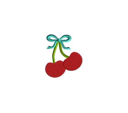 Mini Cherries Embroidery Design