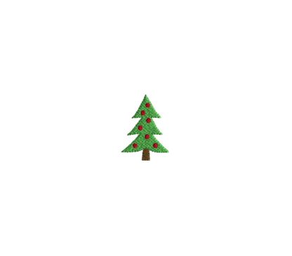 Mini Christmas Tree Embroidery Design