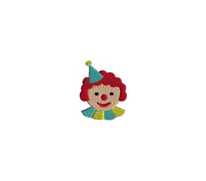 Mini Clown Embroidery Design